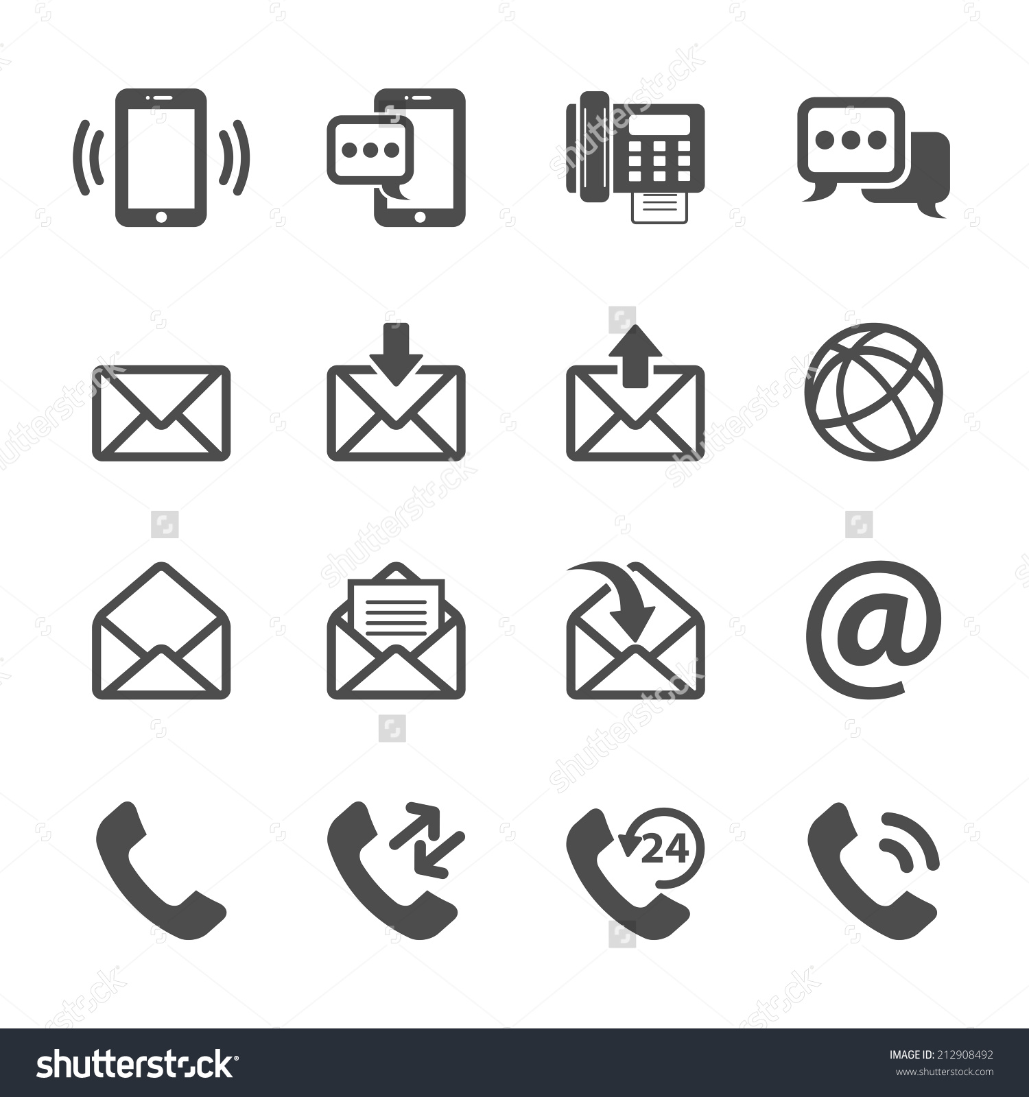 Phone Fax Email Icon At Vectorified Collection Of Phone Fax Email