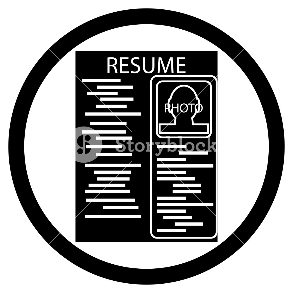 Resume Icon Vector At Vectorified Collection Of Resume Icon