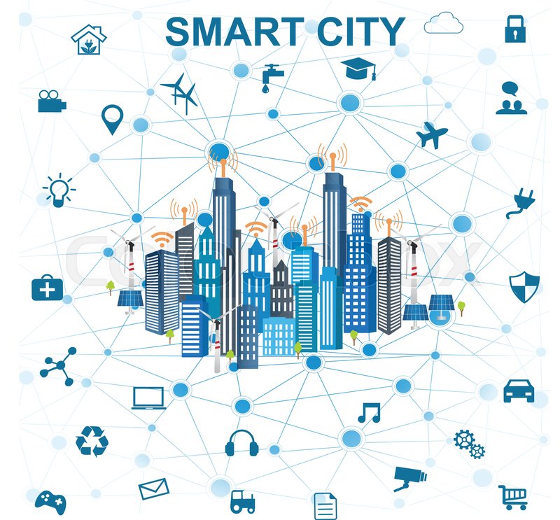 Smart City Icon At Vectorified Collection Of Smart City Icon Free