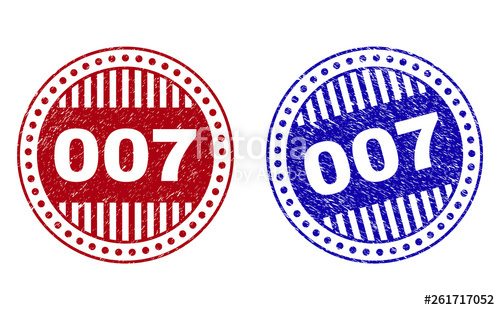 500x310 Grunge Round Stamp Seals Isolated On A White Background Round