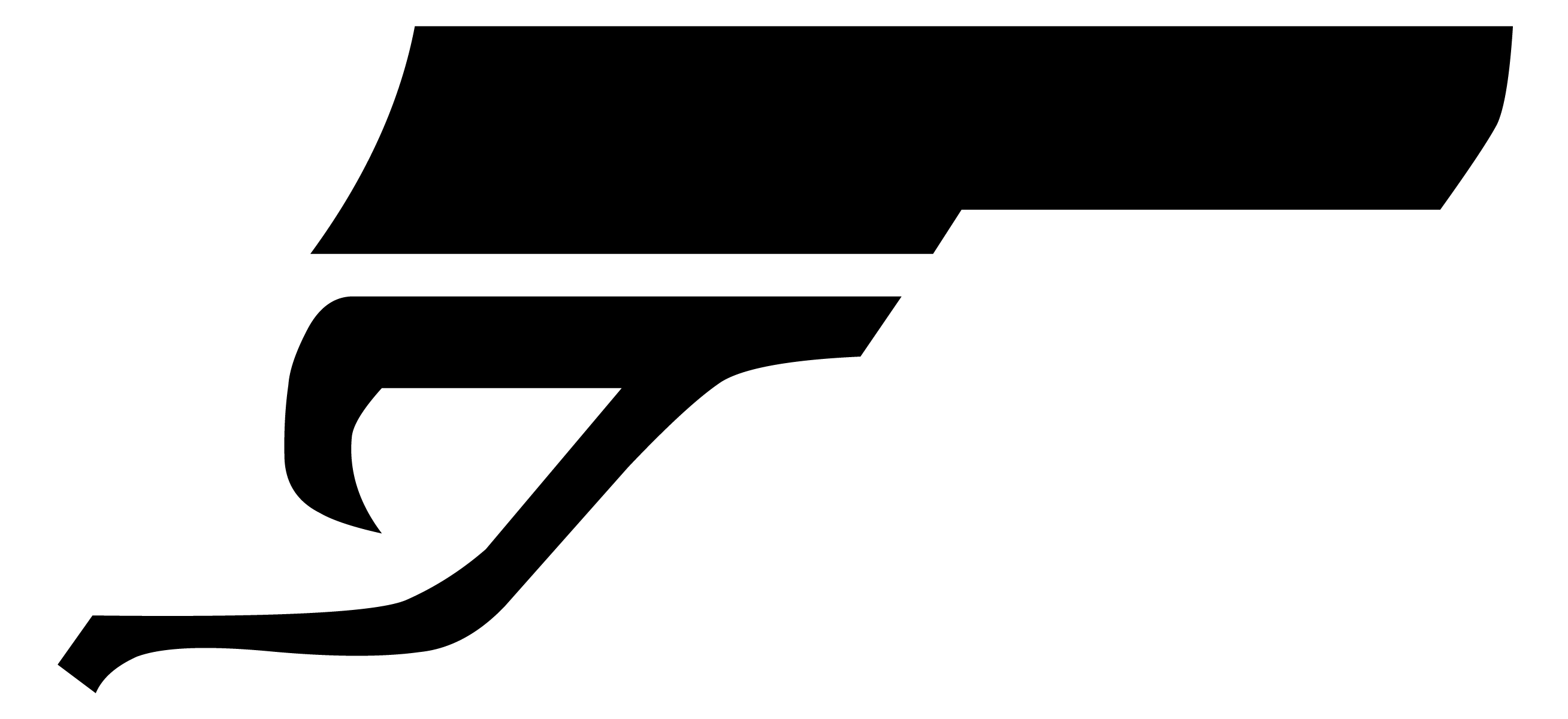 2617x1200 James Bond Gun Silhouette