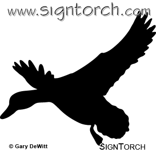 320x320 Duck Signtorch, Turning Images Into Vector Cut Paths