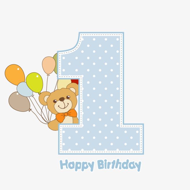 650x651 Vector Is One Year Old, Baby, Birthday, Bear Png Transparent