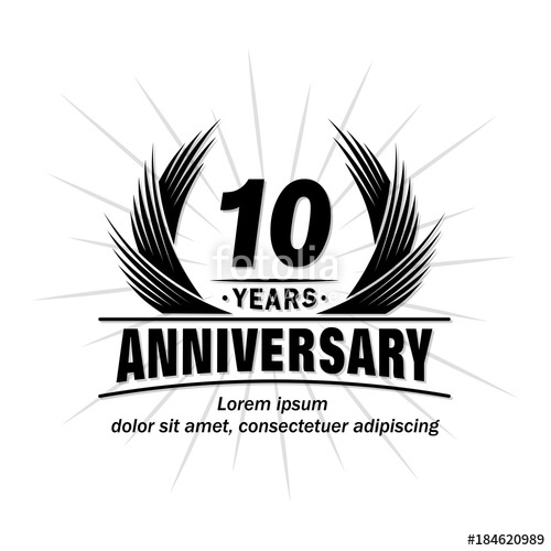 500x500 Years Design Template Anniversary Vector And Illustration