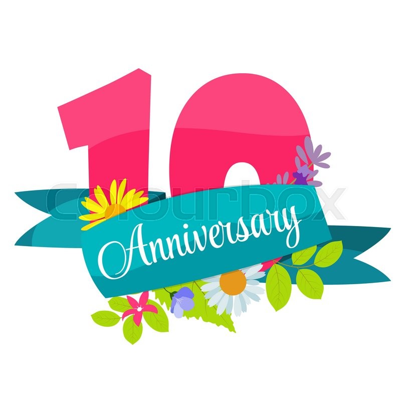 800x800 Cute Template Years Anniversary Stock Vector Colourbox
