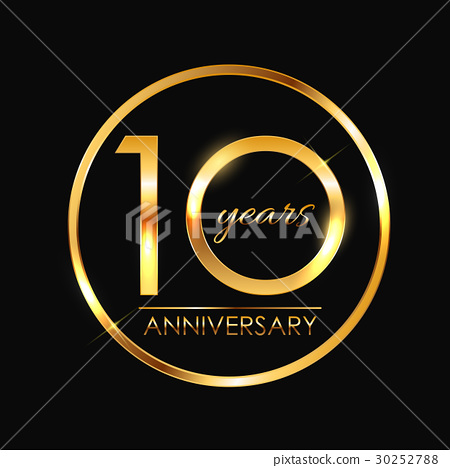 450x468 Template Years Anniversary Vector Illustration