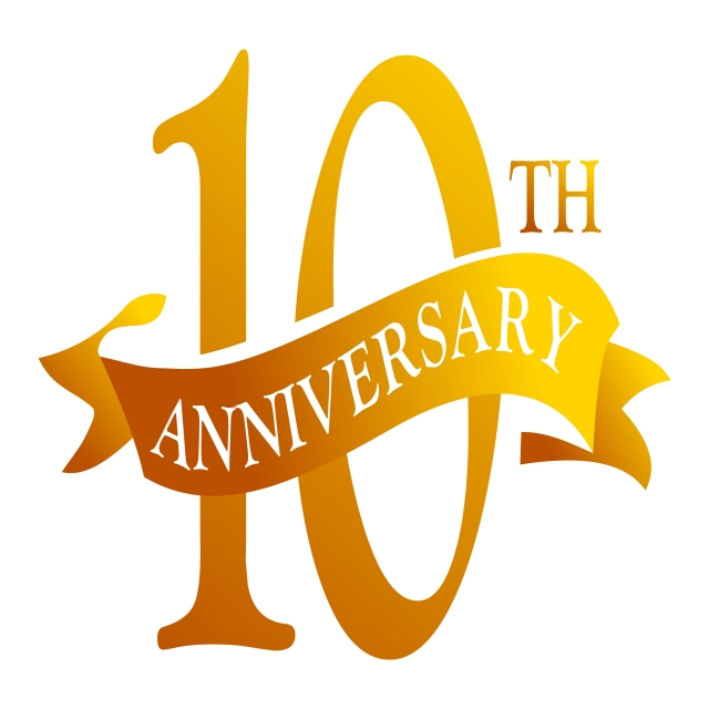 10 Year Anniversary Vector at Vectorified.com | Collection of 10 Year ...