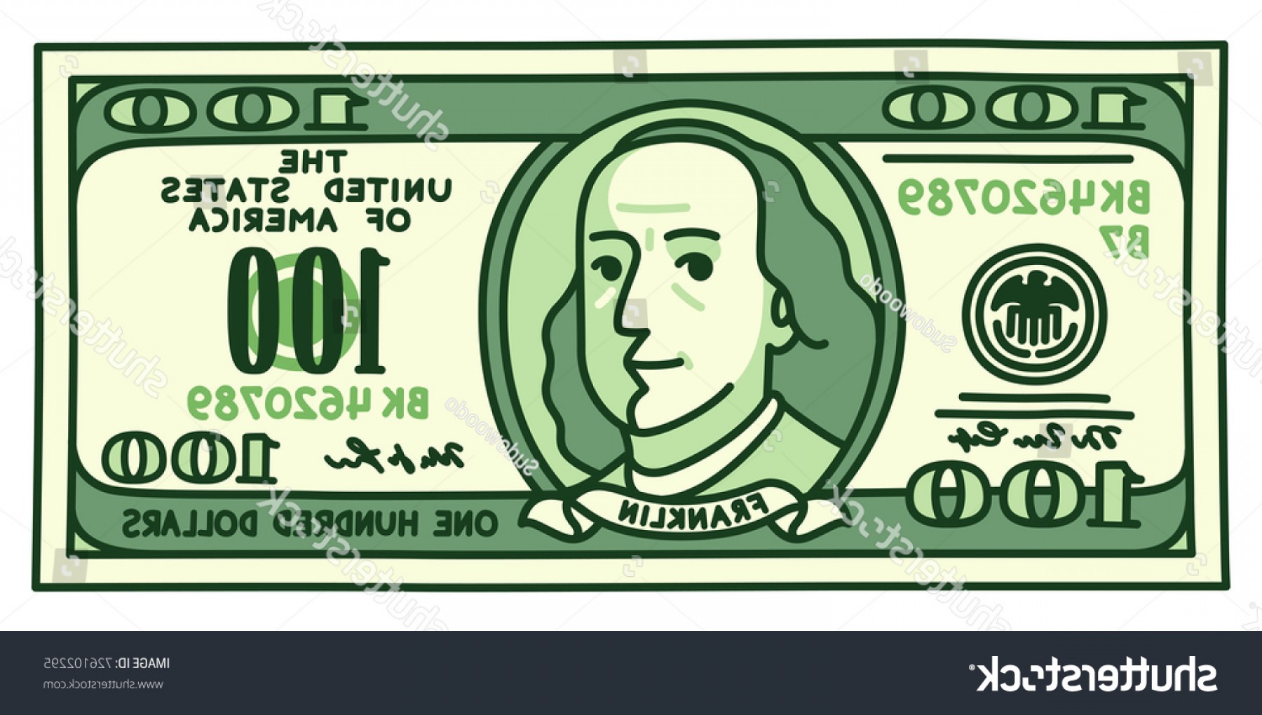 100 Dollar Bill Vector at Vectorified.com | Collection of 100 Dollar ...