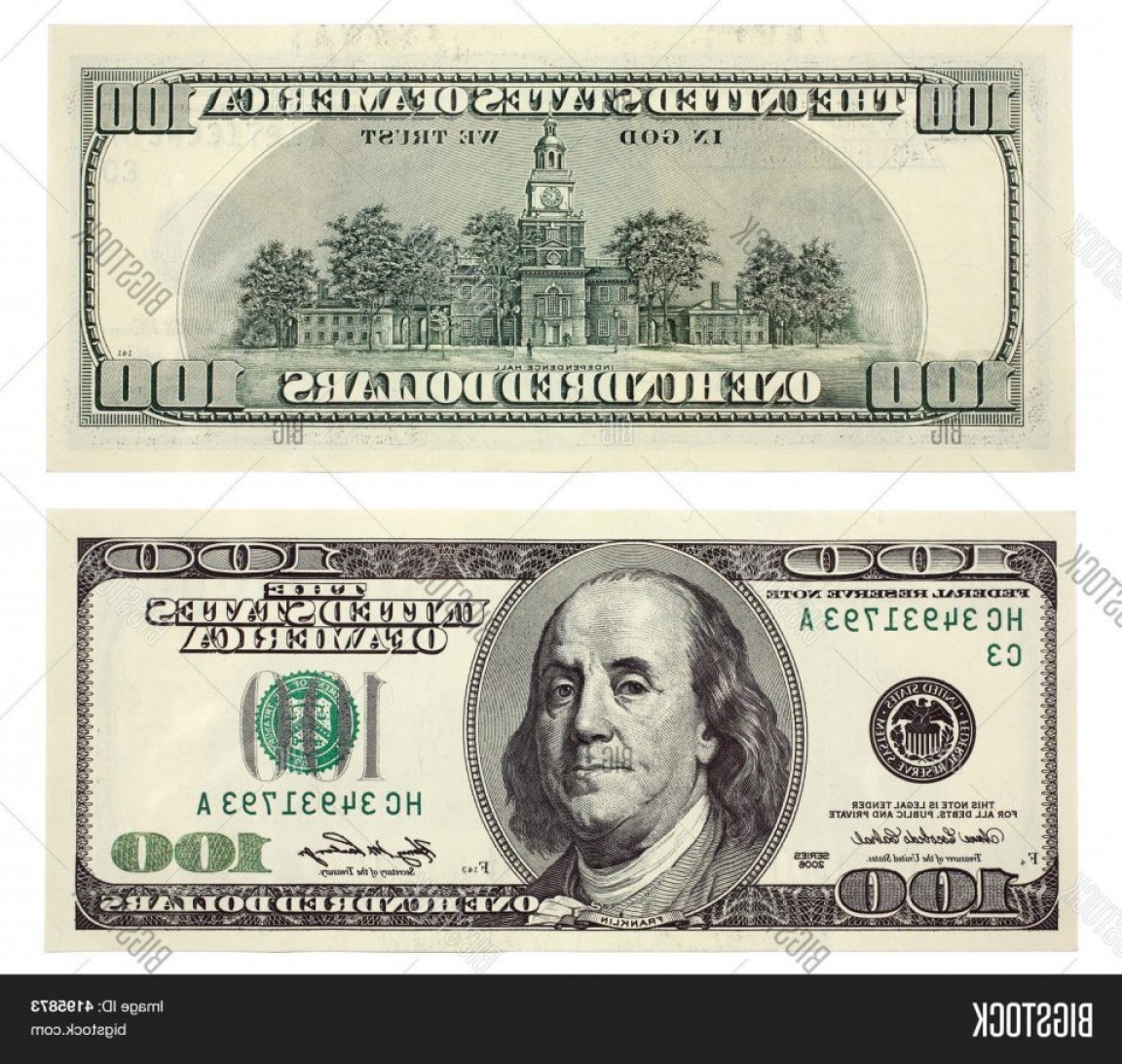 100 Dollar Bill Vector at Vectorified.com | Collection of 100 Dollar ...