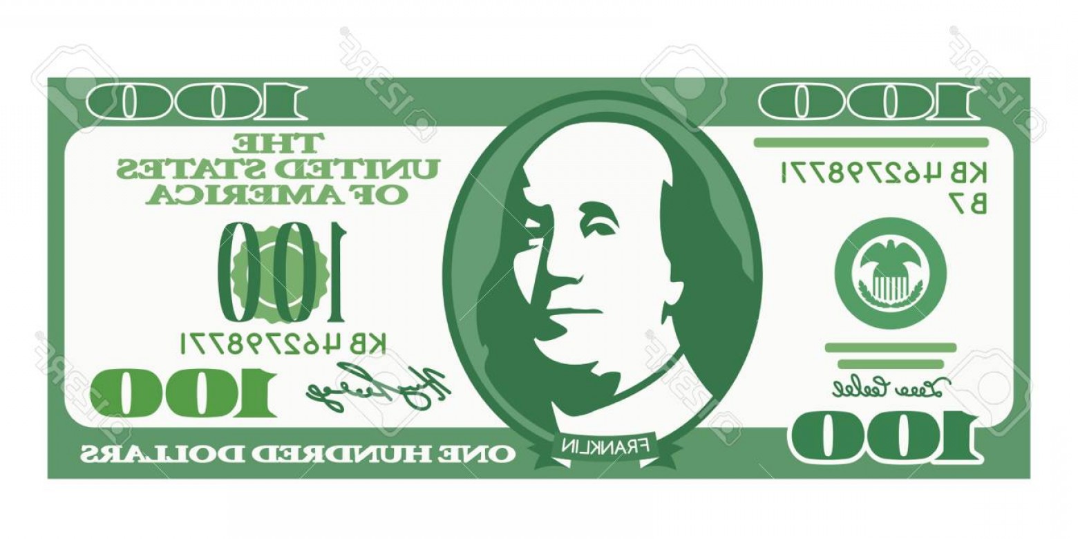1560x780 Photostock Vector Dollar Bill With The Portrait Of Franklin