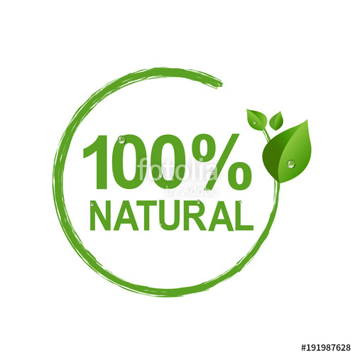 500x500 Natural Logo Symbol Transparent Background Stock Image