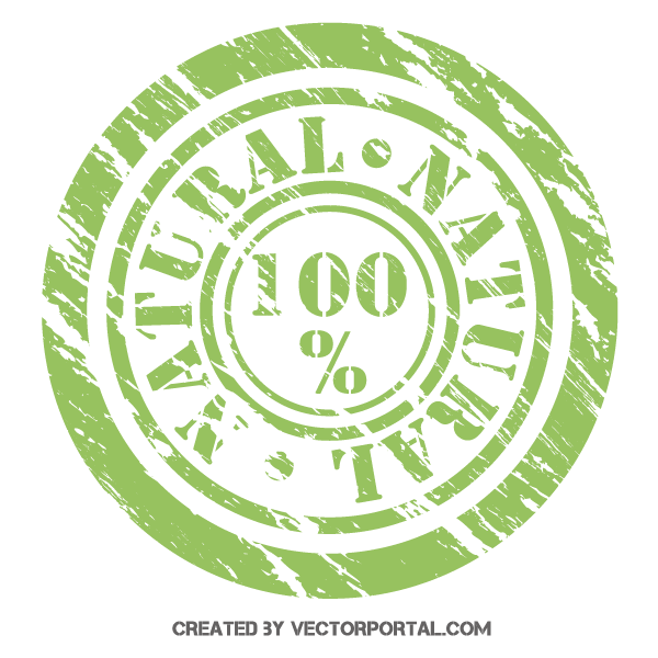 600x600 Natural Stamp Vector Illustrator