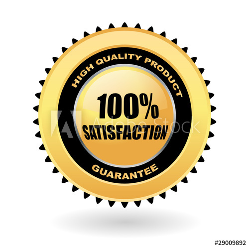 500x498 Satisfaction Guarantee Vector Emblem