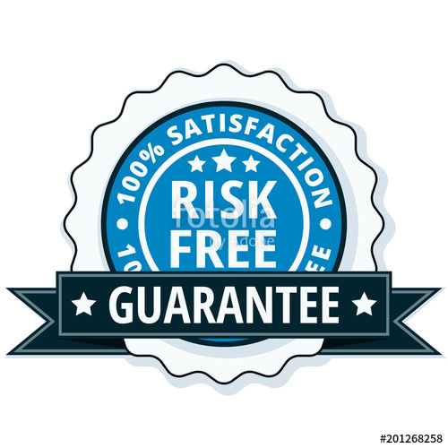 500x500 Risk Free Satisfaction Guarantee Illustration Stock Image