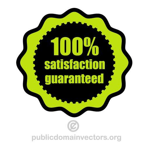500x500 Satisfaction Guaranteed Vector Decal