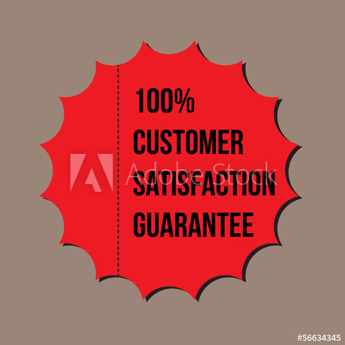 500x500 Customer Satisfaction Guarantee, Vector Format