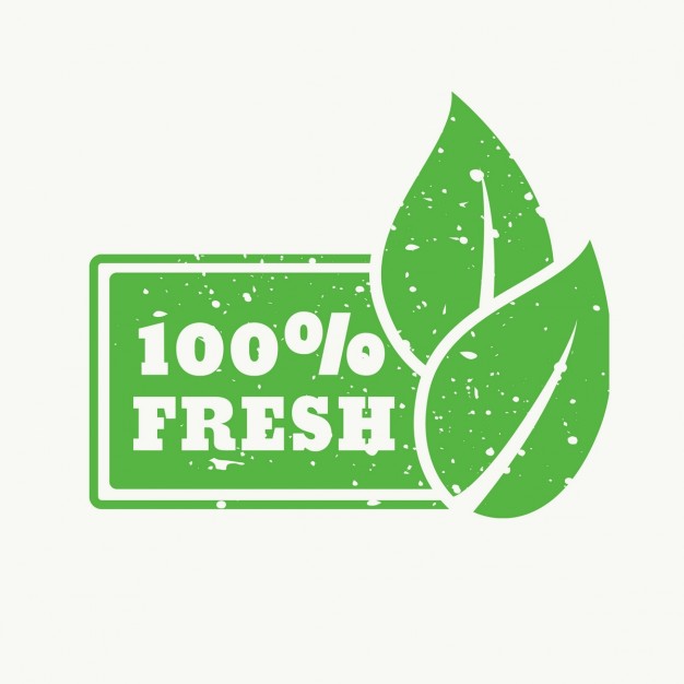 626x626 Fresh, Green Stamp Vector Free Download