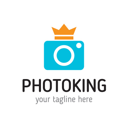450x450 Photo King Logo Template Ready To Print Vector + Scaleable