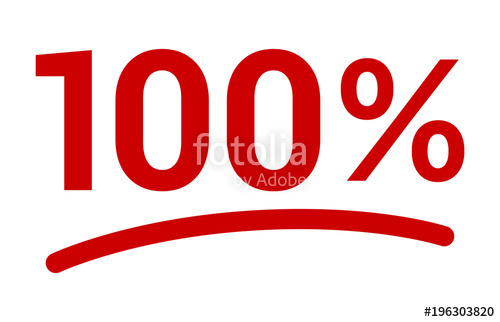 500x322 Red Or Percent Number With Underline Flat Vector Icon