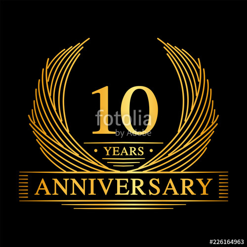 500x500 Years Design Template Anniversary Vector