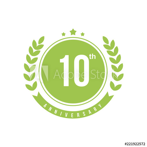 500x500 Anniversary Vector Template Design Illustration