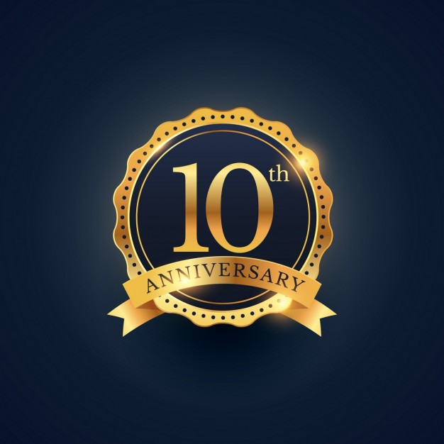 10th Anniversary Vector at Vectorified.com | Collection of 10th ...