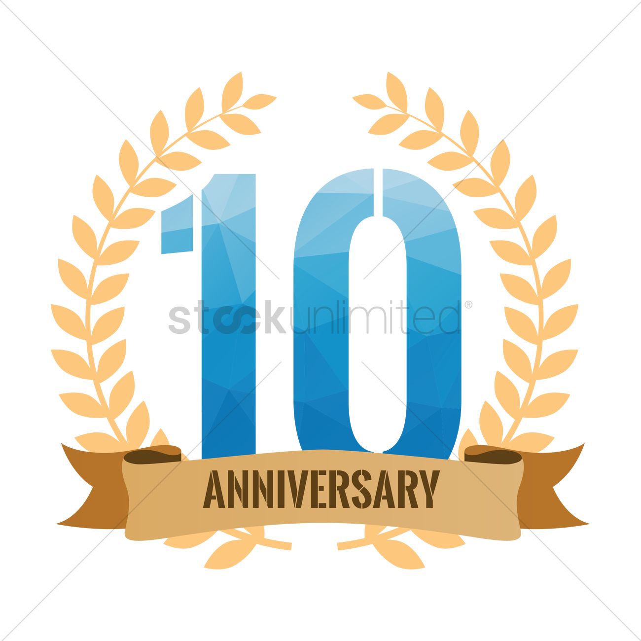 1300x1300 Anniversary Vector Image