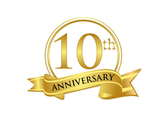 580x406 Anniversary Celebration Logo Vector Graphic