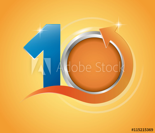 500x429 Anniversary Logo With Arrow,template Logo Anniversary