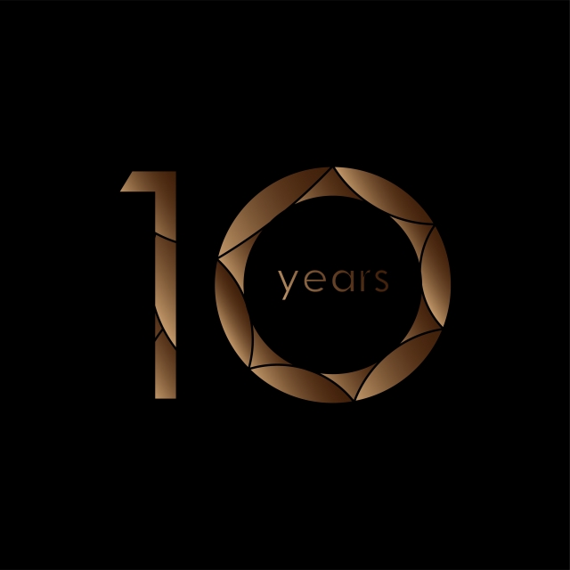 640x640 Year Anniversary Logo Vector Template Design Illustration