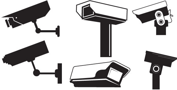 592x301 Cctv Vector Free Vector Download