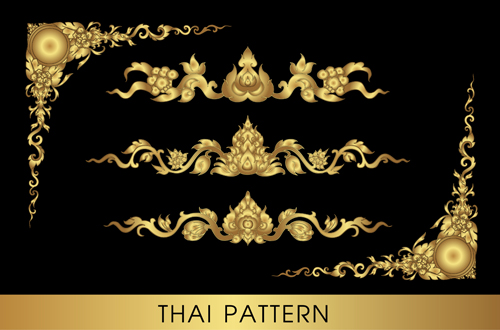 500x330 Golden Thai Ornaments Art Vector Material Free Download