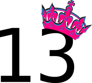 298x267 Pink Tilted Tiara And Number Clip Art