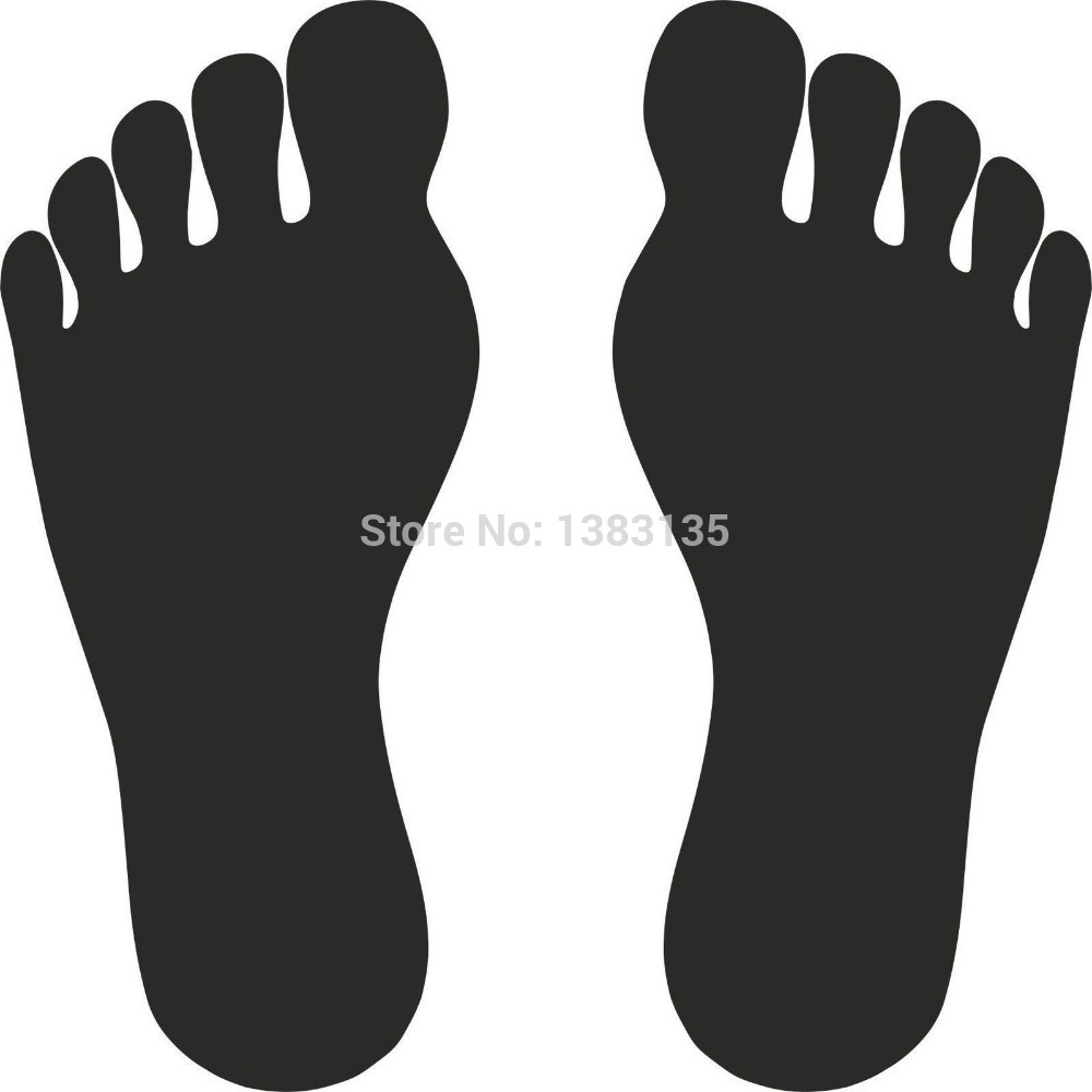 1000x1000 Foot Vector Image Sticker Vinyl Decal Funny Jdm Car Window