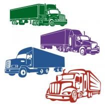 210x210 Wheeler Truck Cuttable Designs Silhouette Cameo