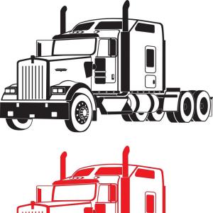 300x300 Side View Of Truck Vector Clipart Catchsplace