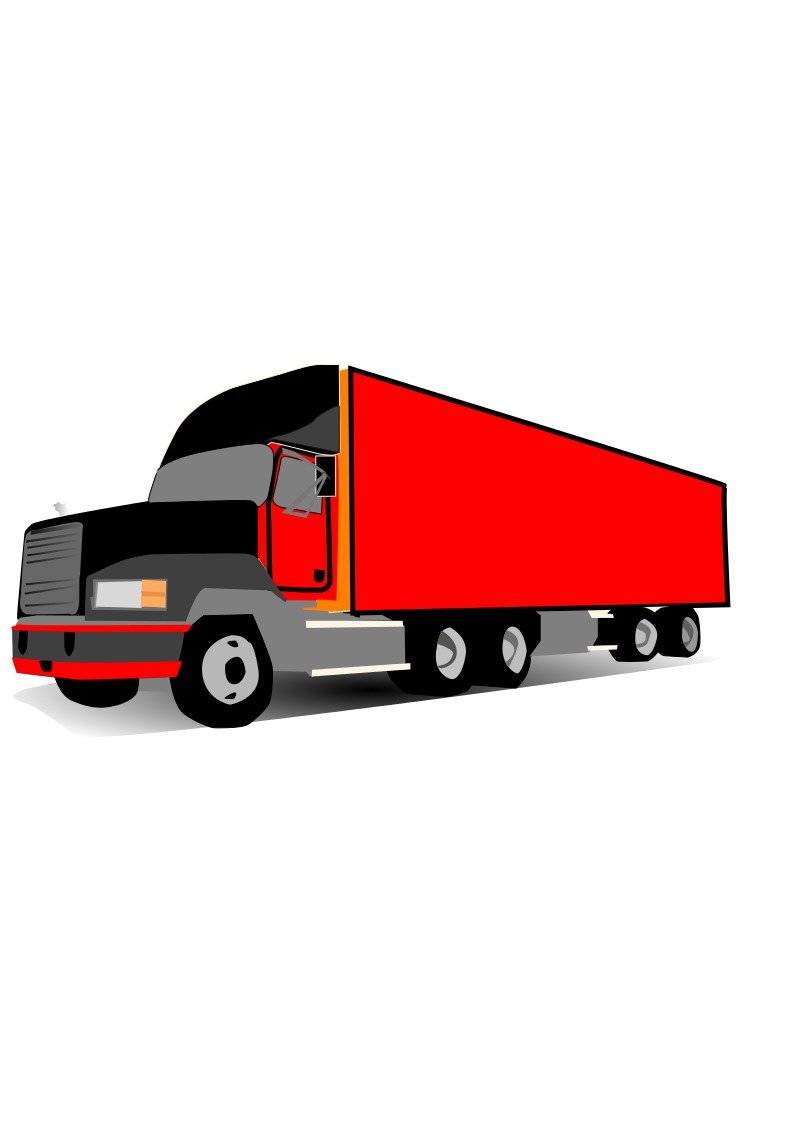 794x1123 Truck Wheeler Trucker Vector Online Free Image