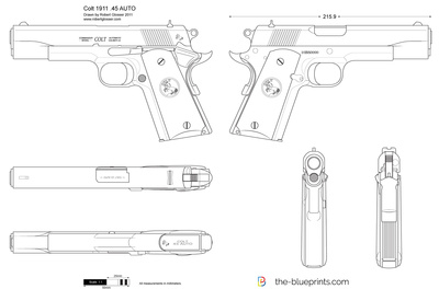 400x264 Colt Auto Vector Drawing