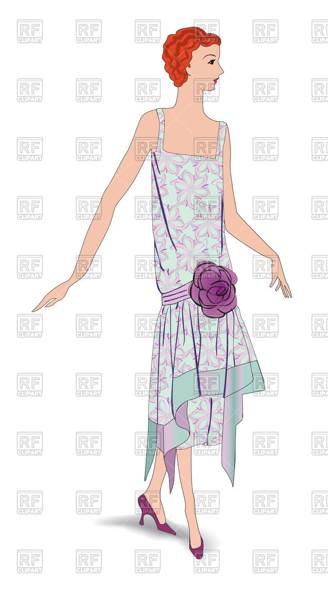 668x1200 Fashion Girl In Ok Style, Woman Vector Image