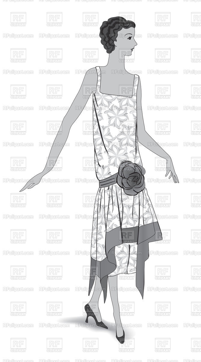 668x1200 Stylish Fashion Dressed Girl In Style Vector Image