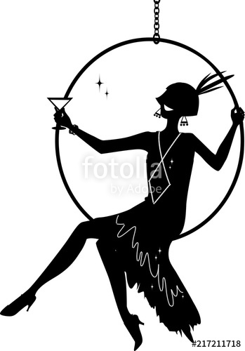 349x500 Young Woman Dressed In Fashion Sitting In A Hanging Hoop