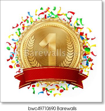 362x382 Gold Medal Vector Golden Place Competition Challenge Award