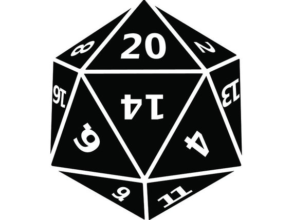 20 Sided Dice Vector at Vectorified.com | Collection of 20 Sided Dice ...