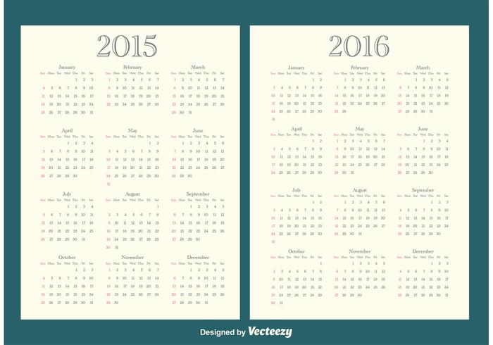 700x490 Calendars Vector