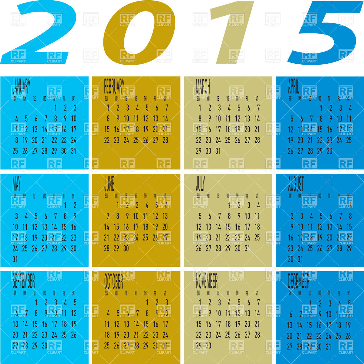 1200x1200 Layout Of Year Calendar Vector Image Of Calendars, Layouts