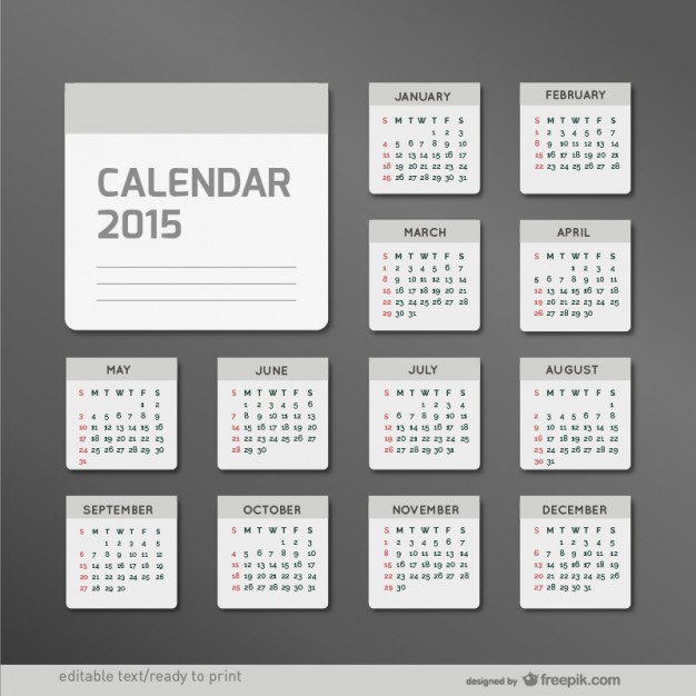 626x626 Minimalist Calendar Vector Free Download