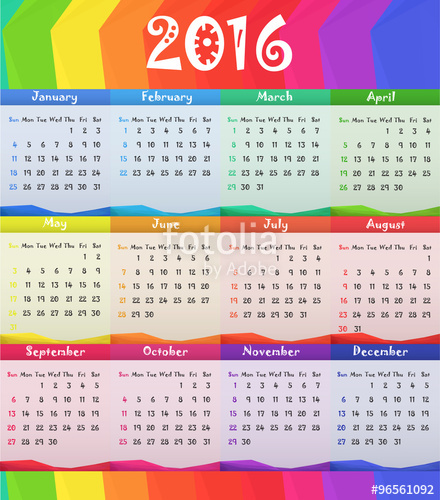 Child Style Calendar Vector Illustration Stock Image 440x500 Child Style Calendar Vector Illustration Stock Image