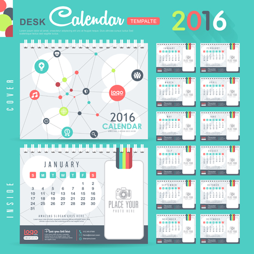 New Year Desk Calendar Vector Material Free Download 500x500 New Year Desk Calendar Vector Material Free Download