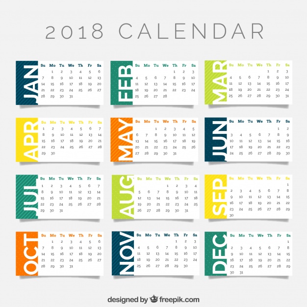 626x626 Calendar Template Vector Free Download