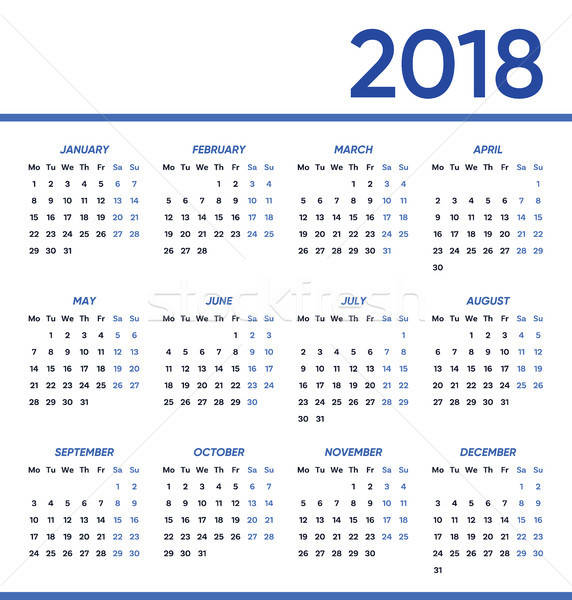 572x600 Minimalist Vector Calendar Vector Illustration David Benes